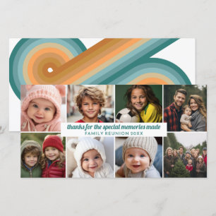 8 Photo - Family Reunion Thank You Collage Holiday Card