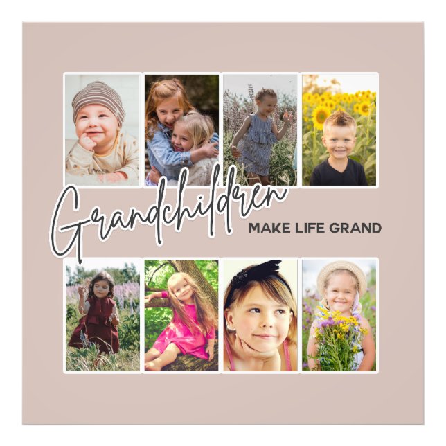 8 Photo "Grandchildren Make Life Grand" (Front)