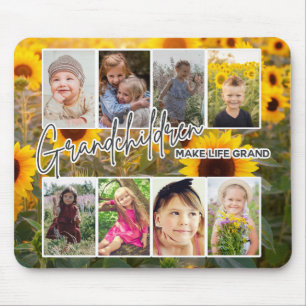 8 Photo "Grandparents Make Life Grand" Mouse Pad