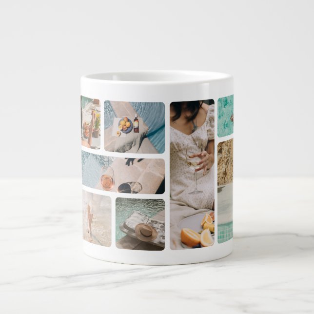 8 Photo Grid Mug | Personalized Picture Mug Gift (Front)