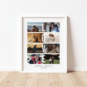 8 Photo Love Collage Poster