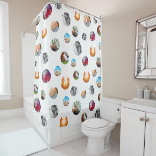 8 Photo polka dot Template Circles White Cloth