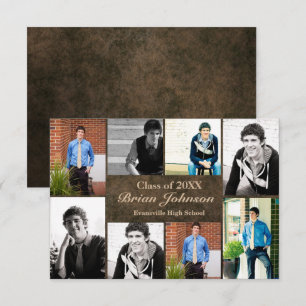 8 photos Cuir - 3x5 Faire-part de diplôme