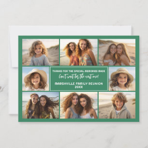 8 Photos - Family Reunion Memories Holiday Card