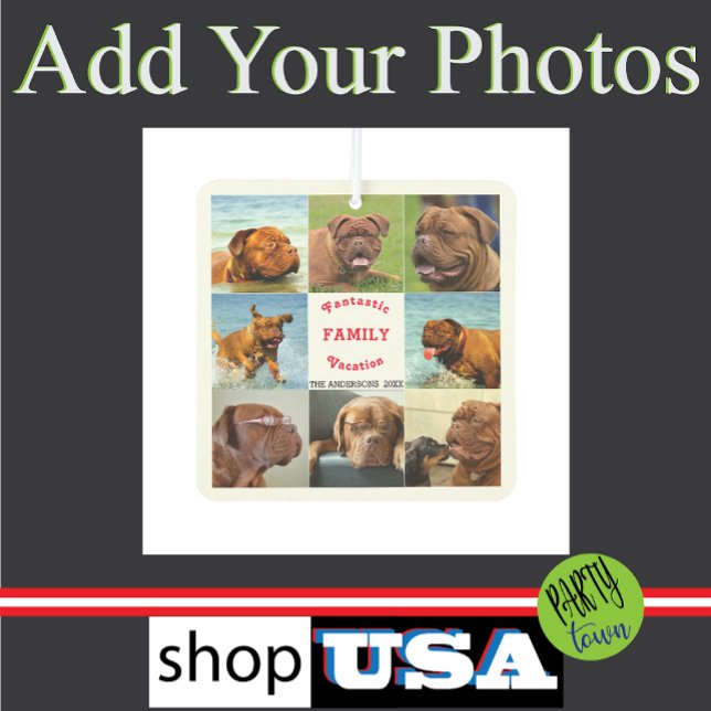 8 Picture Family Photo ✨ Custom Memories Air Freshener (Creator Uploaded)
