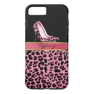 8 Plus/7 Plus Coque d'impression Jaguar Pink Chic pour iPhone 7 