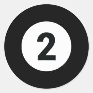 8 Pool Ball 2 Billiards Costume Halloween Group Ma Classic Round Sticker