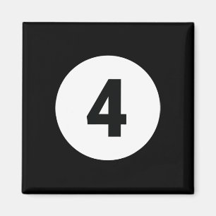 8 Pool Ball 4 Billiards Costume Halloween Group Ma Magnet