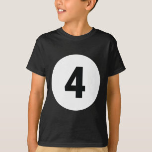 8 Pool Ball 4 Billiards Costume Halloween Group Ma T-Shirt