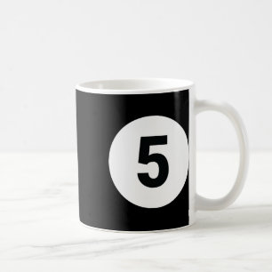 8 Pool Ball 5 Billiards Costume Halloween Group Ma Coffee Mug