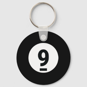 8 Pool Ball 9 Billiards Costume Halloween Group Ma Keychain