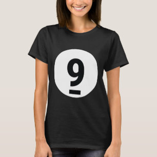 8 Pool Ball 9 Billiards Costume Halloween Group Ma T-Shirt