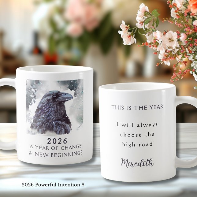 8. Raven 2026 Year of Change Powerful Intention Coffee Mug (Raven 2026 Year of Change and New Beginnings Powerful Intention 8 Coffee Mug)