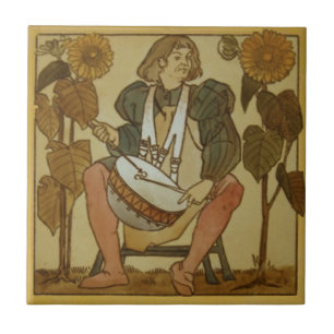 #8 Repro Copeland Medieval Minstrels Music Theme Tile