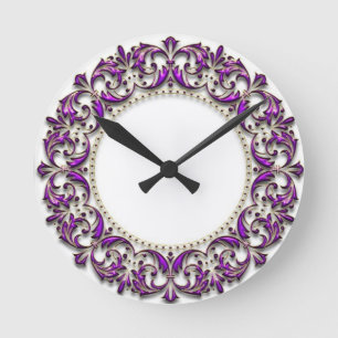8" Round Acrylic Wall Clock