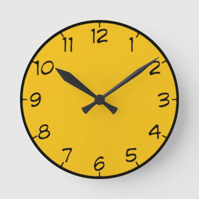 8 Shades of Yellow Clock (Front)