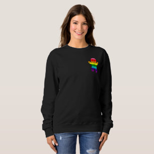 8 Stripes LGBT Pride Flag Rainbow Christmas Cookie Sweatshirt