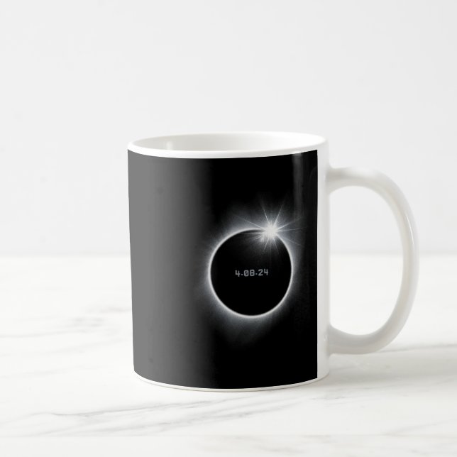 8 Total Solar Eclipse 2024  Coffee Mug (Right)