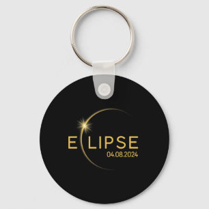 8 Total Solar Eclipse 2024  Keychain