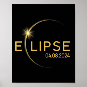 8 Total Solar Eclipse 2024  Poster