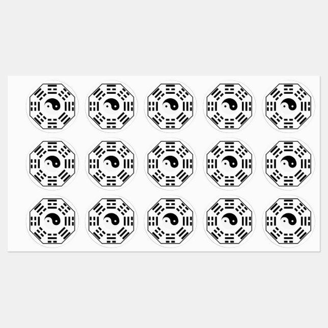 8 Trigrams - Yin Yang - Feng Shui (Sheet)