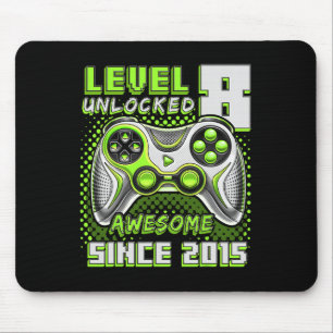 8 Unlocked Awesome 2015 Video Game 8th Birthday Bo Mouse Pad