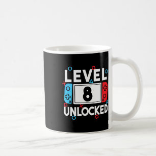 8 Unlocked Gamer 8th Birthday Video Game Boys 1 Coffee Mug