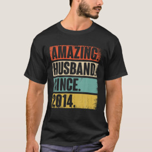 8 Wedding Aniversary Gift Him - Amazing Husband Si T-Shirt
