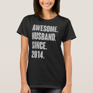 8 Wedding Anniversary For Him Awesome Husband Sin T-Shirt