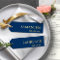 8 Wedding Guest Dark Blue Name Tags