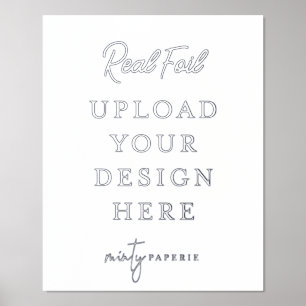 8"x10" Silver Foil Art Print - Do It Yourself