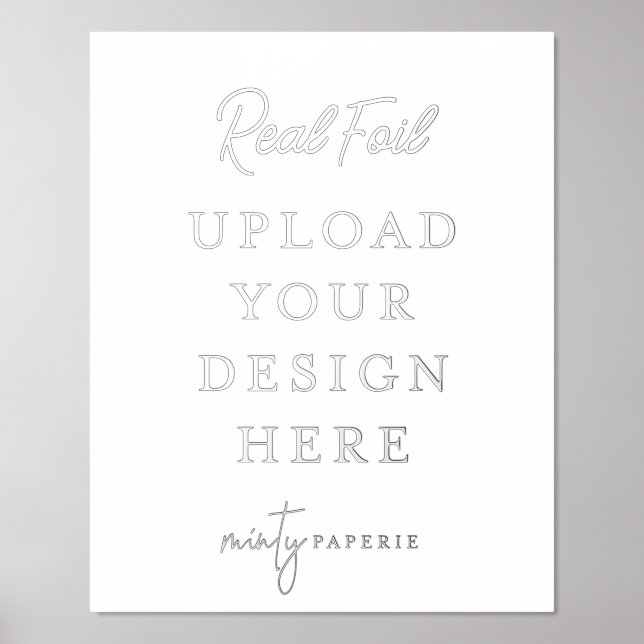 8"x10" Silver Foil Art Print - Do It Yourself (Front)