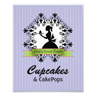 8 x 10 Bakery Table Sign for Framing