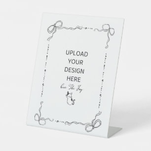 8 x 10" pedestal sign
