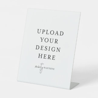 8" x 10" Plastic Pedestal Stand Sign