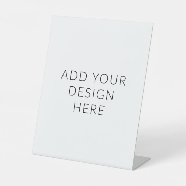 8" x 10" Portrait Pedestal Sign (Front)