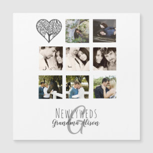 8 x PHOTO COLLAGE Newlyweds Personalized WEDDING