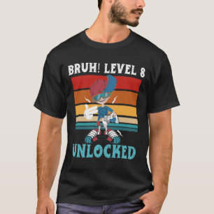 8 Year Old Birthday Dabbing Boy Bruh 8th T-Shirt