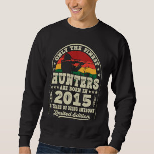 8 Year Old Deer Hunting Hunters Vintage 2015 8th B Sweatshirt