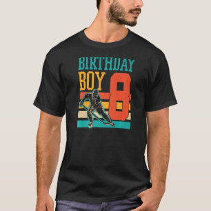 8 Year Old Ice Hockey Themed 8th Birthday Party Su T-Shirt