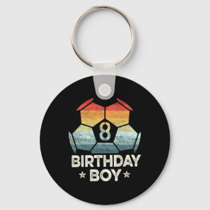 8 Year Old Soccer Player Gifts 8th Birthday Boy Ei Keychain
