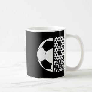 8 Years Of Being Awesome Kids Soccer Lover 8th Bir Coffee Mug