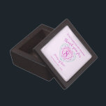 8 years of love tourmaline two tone pink thank you gift box<br><div class="desc">Simple outline heart stone effect line art graphic green to pink on light pink 8th Tourmaline Wedding Anniversary gift box. Customize with your own choice of name and relationship. Currently reads to my wonderful wife Thank you for 8 years of love. Ideal for an 8th anniversary tourmaline gemstone jewellery gift....</div>