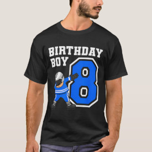 8 Years Old Boy Ice Hockey Player 8th Birthday Kid T-Shirt