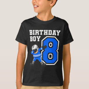 8 Years Old Boy Ice Hockey Player 8th Birthday Kid T-Shirt