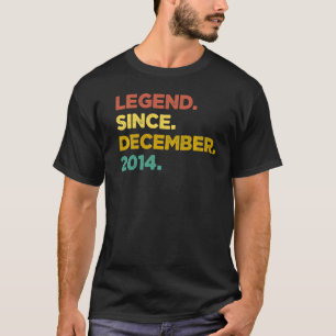 8 Years Old Legend Since December 2014 8th Birthd T-Shirt