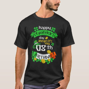 8 Years Old St Patricks Day Its My 8Th Birthday Ir T-Shirt