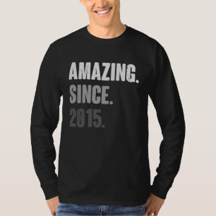 8 Years Old Vintage 2015 Birthday 8th Decoration T-Shirt