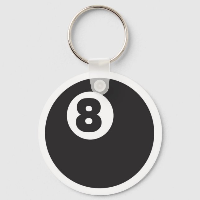 8ball - Customized Keychain (Front)