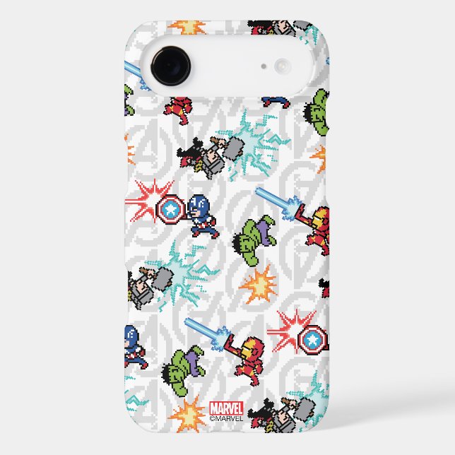 8Bit Avengers Attack Case-Mate iPhone Case (Back)